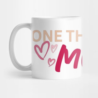 One Thankful Mom - Words Mug